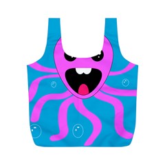 Bubble Octopus Copy Full Print Recycle Bag (m) by Dutashop