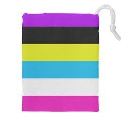 Bigender Flag Copy Drawstring Pouch (5xl) by Dutashop