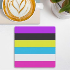 Bigender Flag Copy Uv Print Square Tile Coaster  by Dutashop