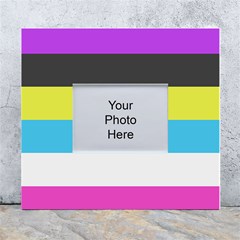 Bigender Flag Copy White Wall Photo Frame 5  X 7  by Dutashop