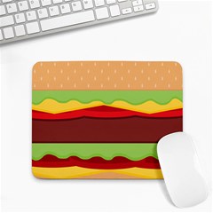 Cake Cute Burger Small Mousepad by Dutashop