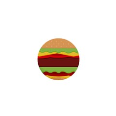 Cake Cute Burger 1  Mini Magnets by Dutashop