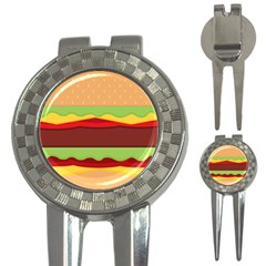 Cake Cute Burger 3-in-1 Golf Divots by Dutashop