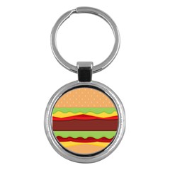 Cake Cute Burger Key Chain (round) by Dutashop