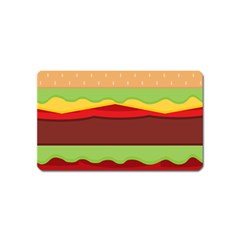 Cake Cute Burger Magnet (name Card) by Dutashop