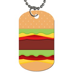 Cake Cute Burger Dog Tag (one Side) by Dutashop