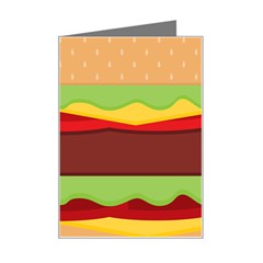 Cake Cute Burger Mini Greeting Card by Dutashop