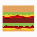 Cake Cute Burger Small Glasses Cloth Front