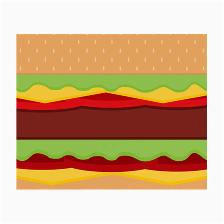 Cake Cute Burger Small Glasses Cloth