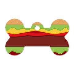 Cake Cute Burger Dog Tag Bone (one Side) by Dutashop