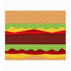 Cake Cute Burger Small Glasses Cloth (2 Sides) by Dutashop