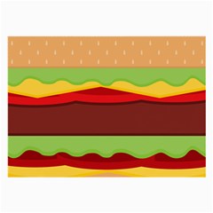 Cake Cute Burger Large Glasses Cloth by Dutashop