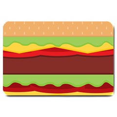 Cake Cute Burger Large Doormat by Dutashop