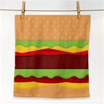 Cake Cute Burger Face Towel Front