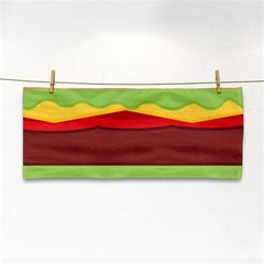 Cake Cute Burger Hand Towel by Dutashop