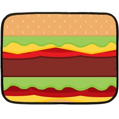 Cake Cute Burger Fleece Blanket (mini) by Dutashop