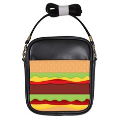 Cake Cute Burger Girls Sling Bag by Dutashop