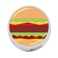 Cake Cute Burger 4-port Usb Hub (one Side) by Dutashop