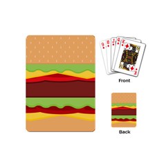 Cake Cute Burger Playing Cards Single Design (mini) by Dutashop