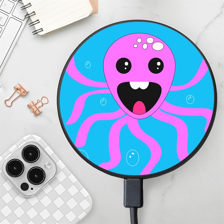 Bubble Octopus Copy Wireless Fast Charger(Black)