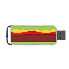 Cake Cute Burger Portable Usb Flash (one Side) by Dutashop