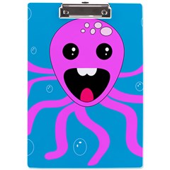 Bubble Octopus Copy A4 Acrylic Clipboard