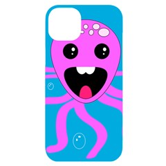 Bubble Octopus Copy Iphone 14 Plus Black Uv Print Case by Dutashop