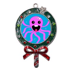 Bubble Octopus Copy Metal X mas Lollipop With Crystal Ornament by Dutashop