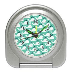 Whale Sea Blue Travel Alarm Clock by Dutashop