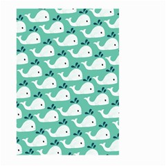 Whale Sea Blue Large Garden Flag (two Sides) by Dutashop