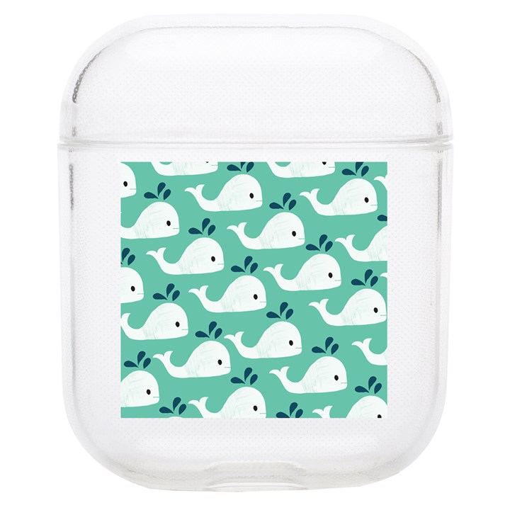 Whale Sea Blue AirPods 1/2 Case