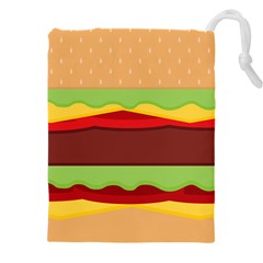 Cake Cute Burger Drawstring Pouch (4xl)