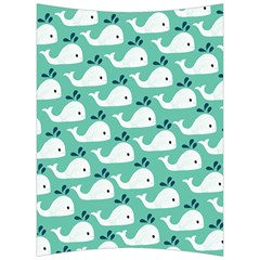 Whale Sea Blue Back Support Cushion by Dutashop