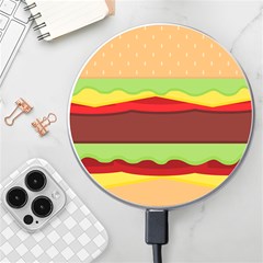 Cake Cute Burger Wireless Fast Charger(white) by Dutashop