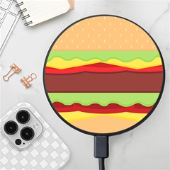 Cake Cute Burger Wireless Fast Charger(black) by Dutashop