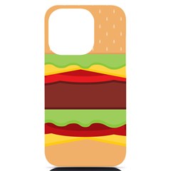 Cake Cute Burger Iphone 14 Pro Black Uv Print Case