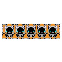 Cute Panda Oblong Satin Scarf (16  X 60 ) by Dutashop