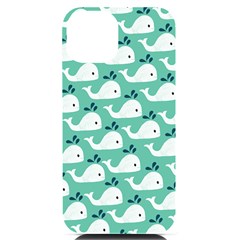 Whale Sea Blue Iphone 14 Black Uv Print Case