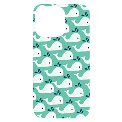 Whale Sea Blue Iphone 14 Pro Max Black Uv Print Case