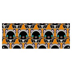 Cute Panda Banner And Sign 8  X 3  by Dutashop