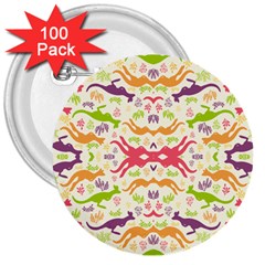 Kangaroo 3  Buttons (100 Pack)  by Dutashop