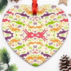 Kangaroo Heart Ornament (two Sides) by Dutashop