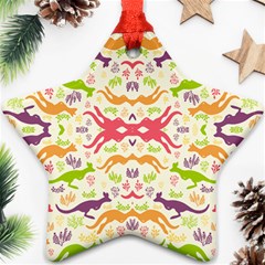 Kangaroo Star Ornament (two Sides) by Dutashop