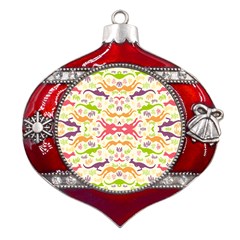 Kangaroo Metal Snowflake And Bell Red Ornament by Dutashop