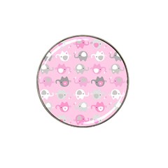 Animals Elephant Pink Cute Hat Clip Ball Marker (4 Pack) by Dutashop