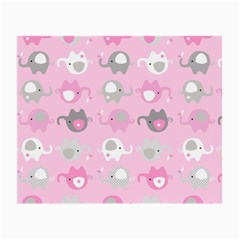 Animals Elephant Pink Cute Small Glasses Cloth by Dutashop