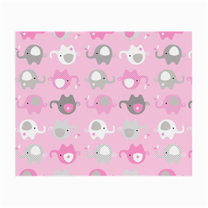 Animals Elephant Pink Cute Small Glasses Cloth