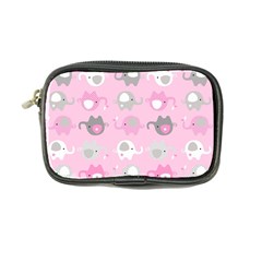 Animals Elephant Pink Cute Coin Purse by Dutashop