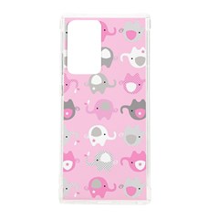 Animals Elephant Pink Cute Samsung Galaxy Note 20 Ultra TPU UV Case