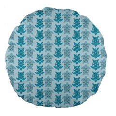 Sea Turtle Sea Animal Large 18  Premium Flano Round Cushions by Dutashop